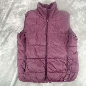 Xersion Packable Puffer Vest Womens XXL‎ Plum Purple Quilted Lightweight EUC